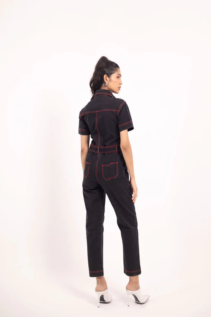 Black Catsuit Jumpsuit