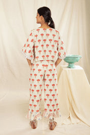 Culotte Pants With Ruffles