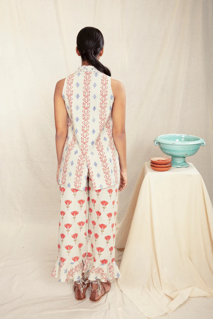 Notch Lapel Vest Top