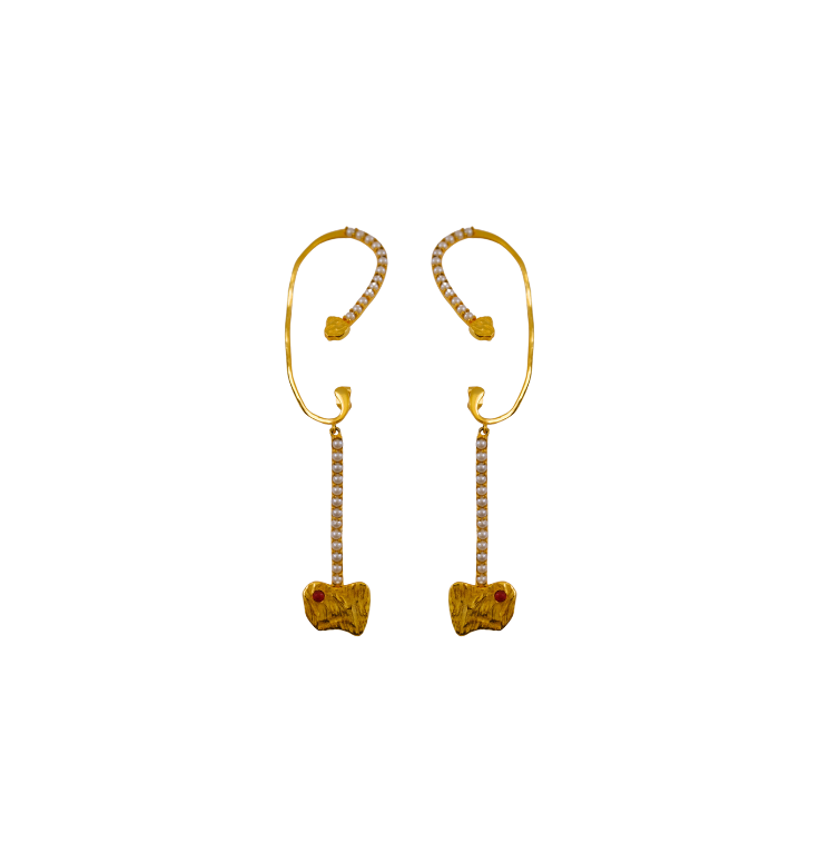Raw Glow Earcuff Earrings