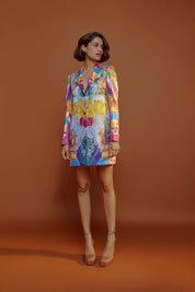 Aubergine Blazer Dress