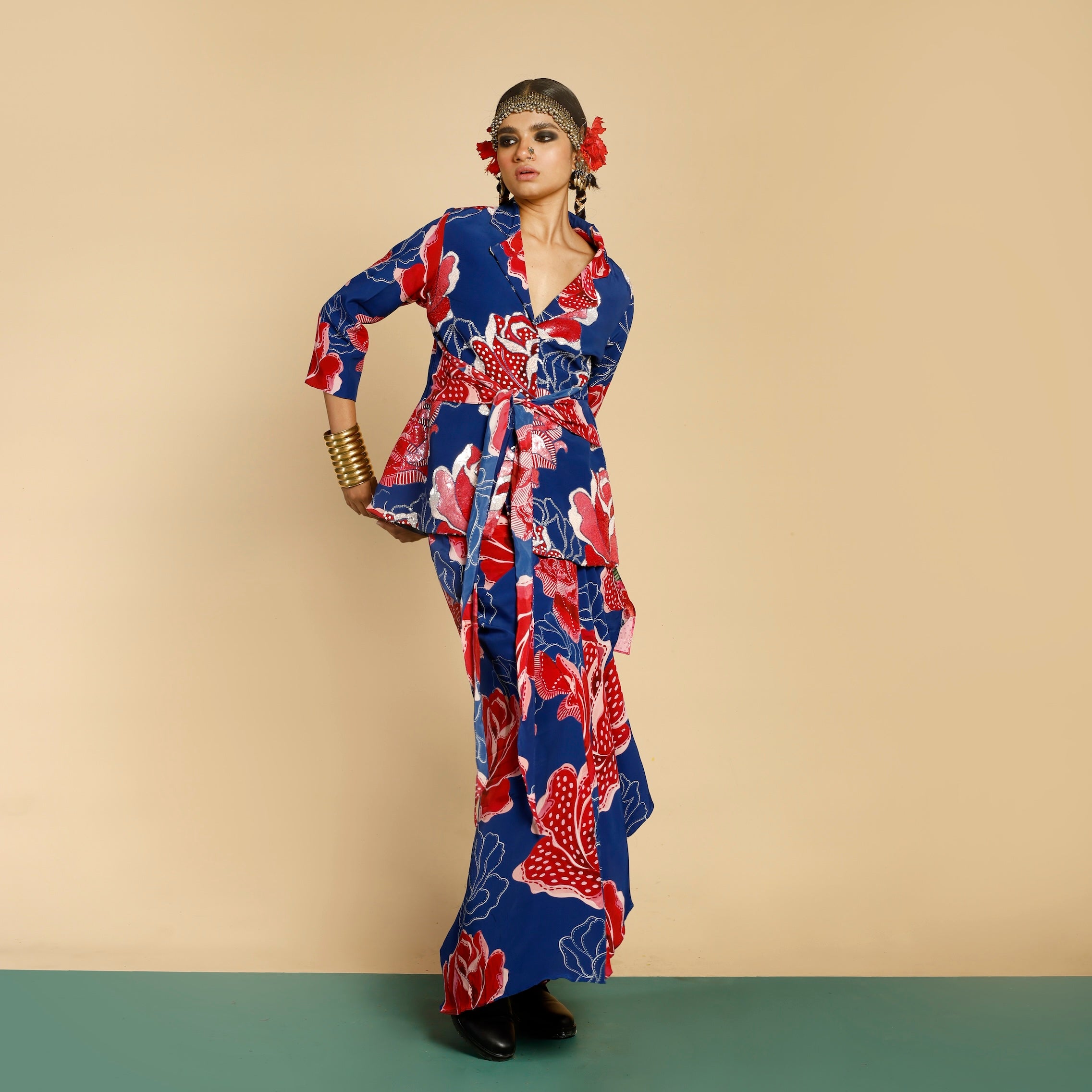 Angrakha Drape Co-ord