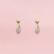 Golden Cowrie Earrings