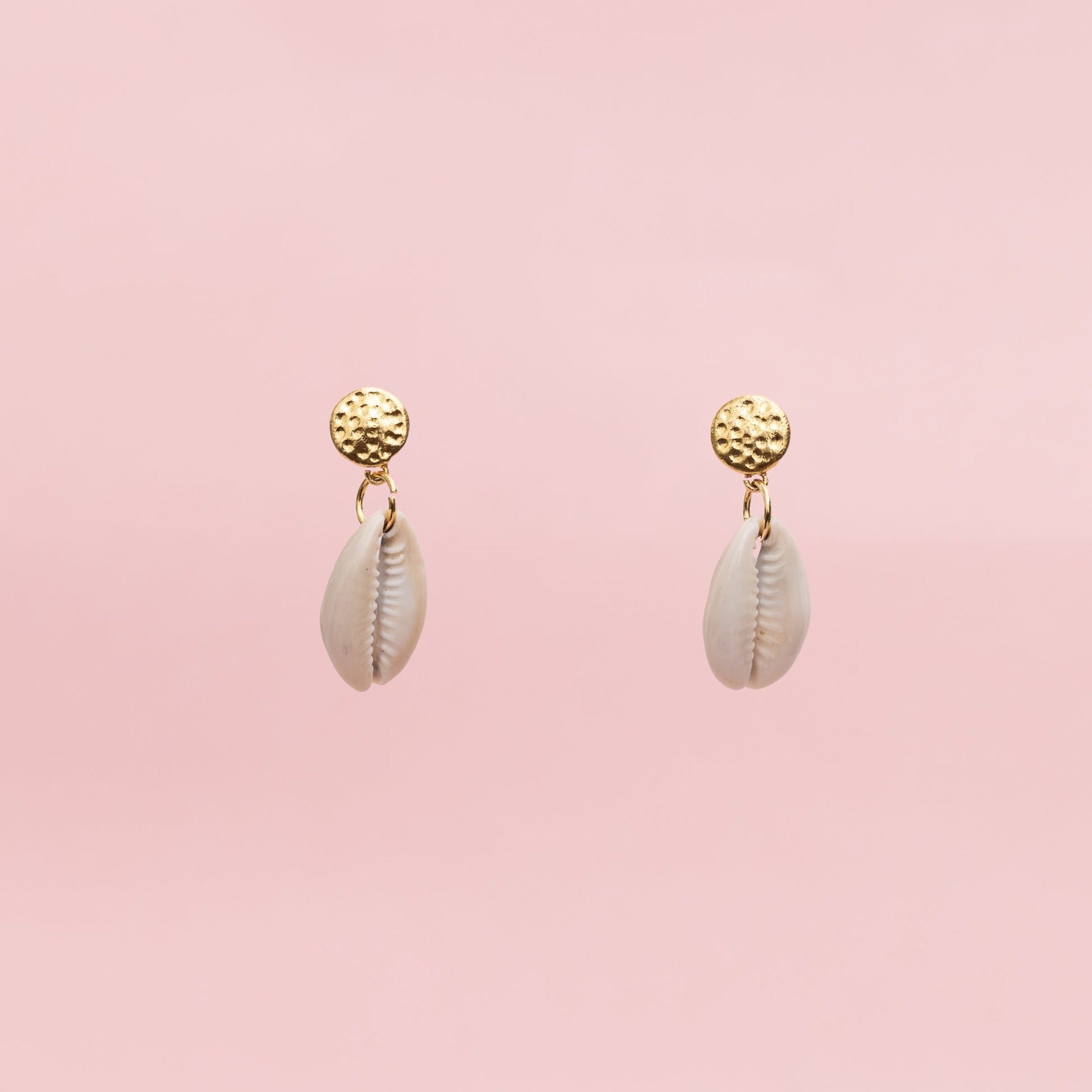 Golden Cowrie Earrings