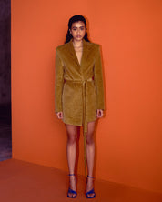 Rhys Corduroy Robe Dress