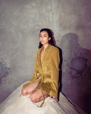 Rhys Corduroy Robe Dress