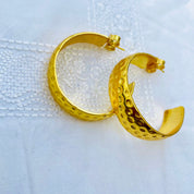 Textured Hoop Earrings