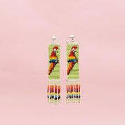 Tall Parrot Earrings