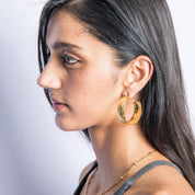 Textured Hoop Earrings