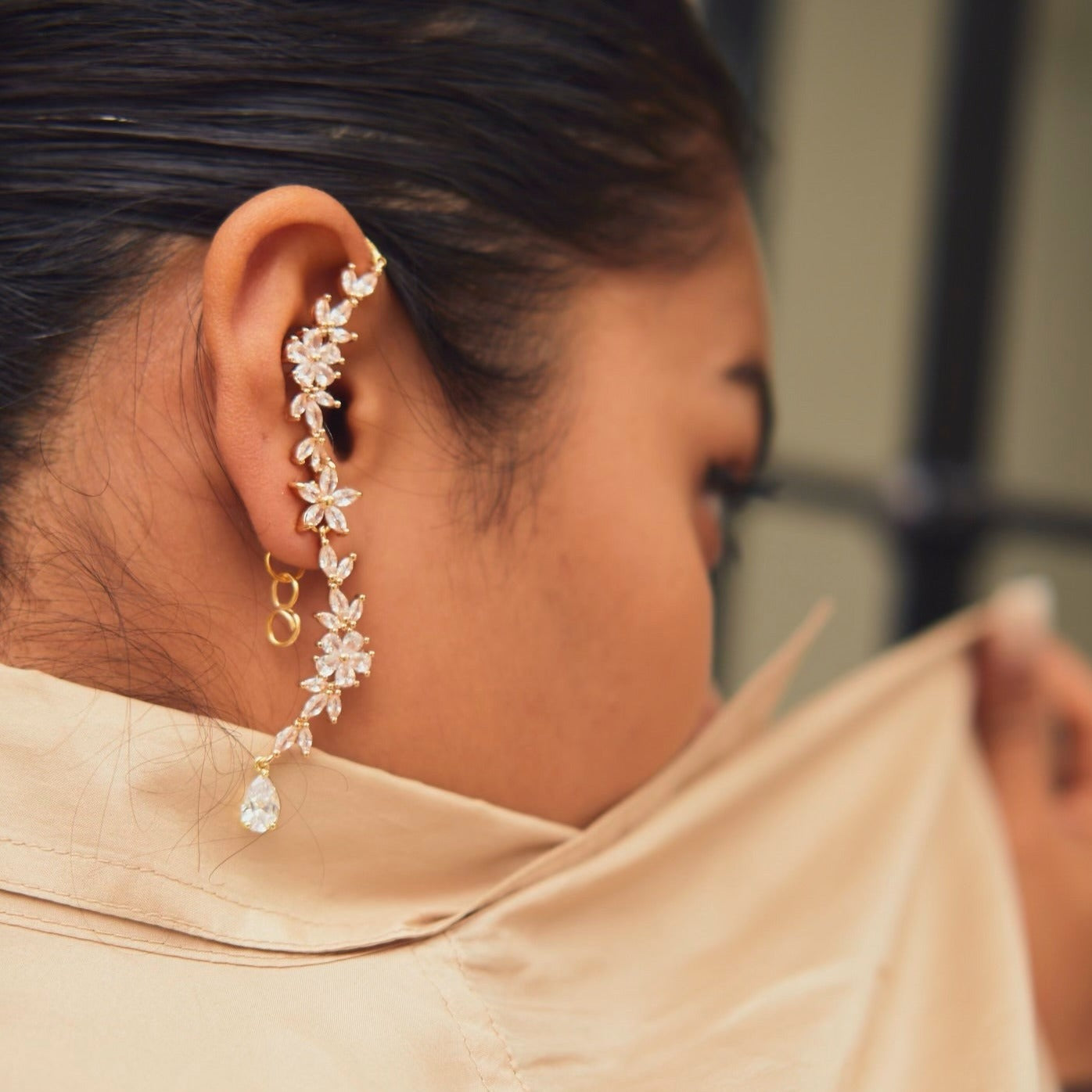 Zirconia Creeper Ear Cuffs