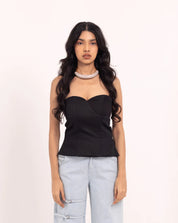 Black Pearl Corset Top