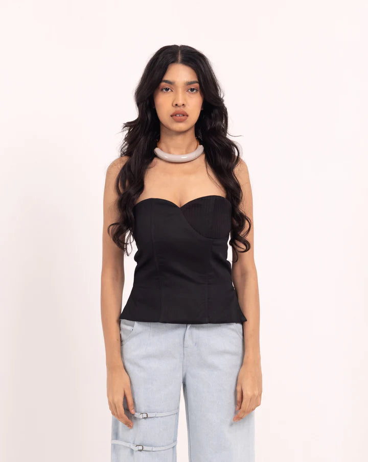 Black Pearl Corset Top