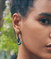 Turq Earjackets Earrings