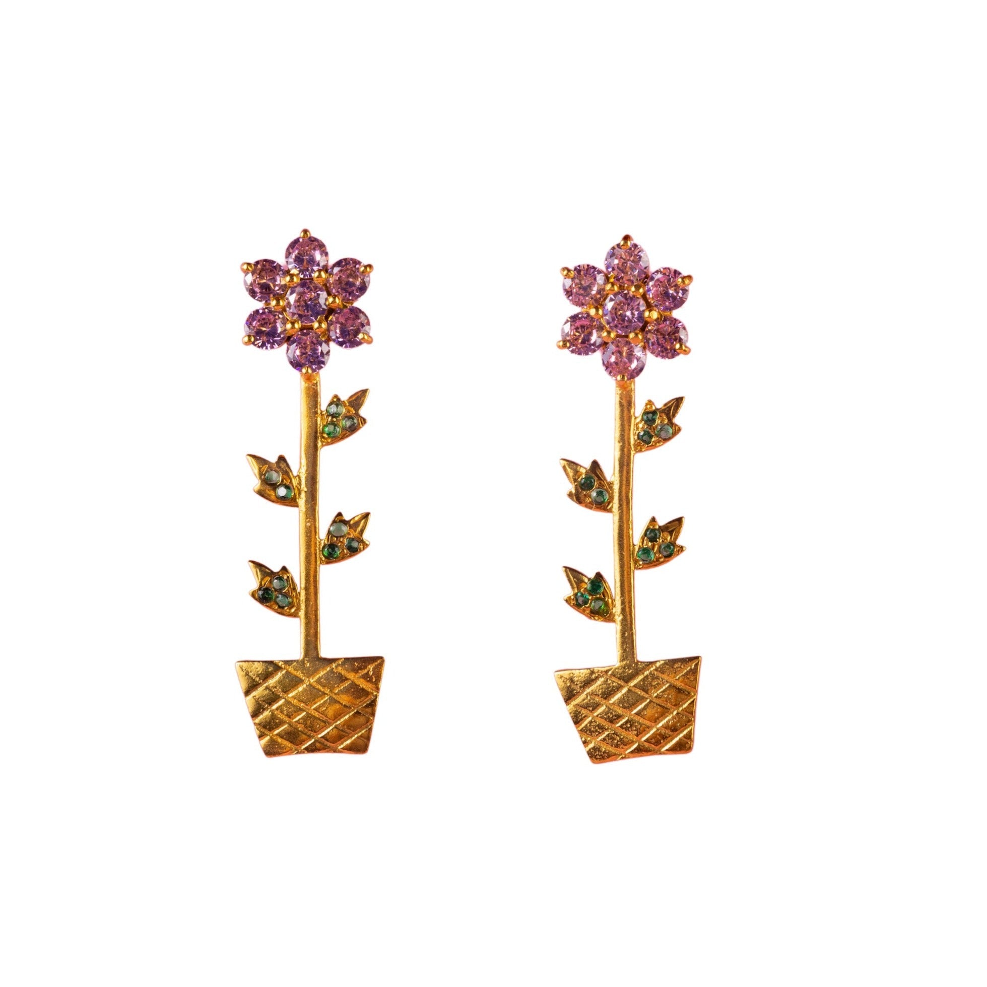 Flower Pot Earrings