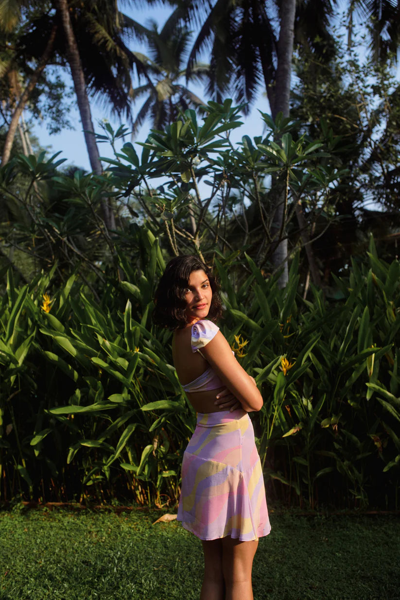 Jasmine Wave A-Line Skirt
